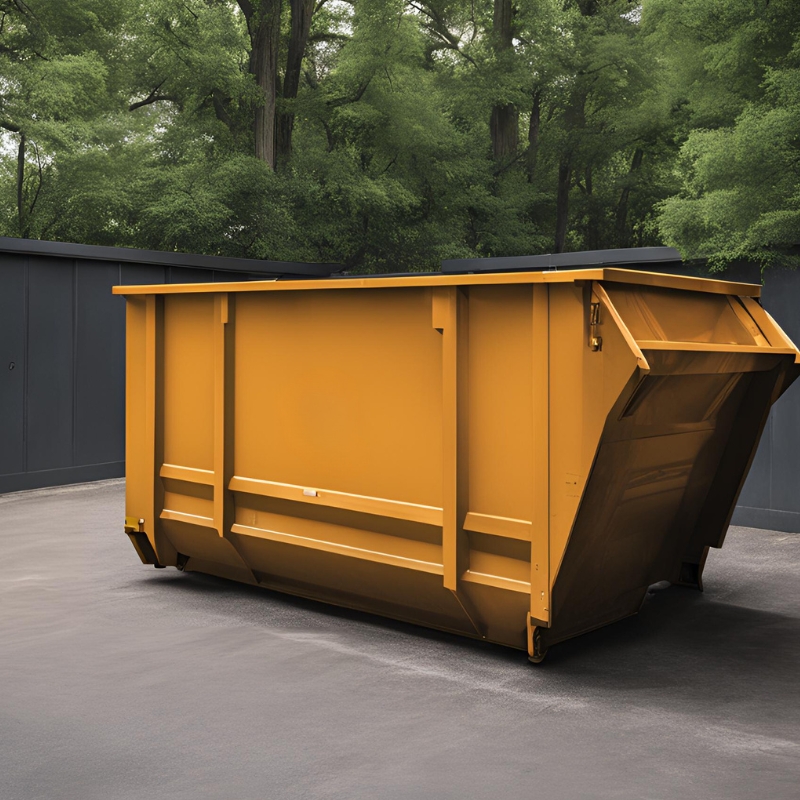 Construction site roll-off dumpsters