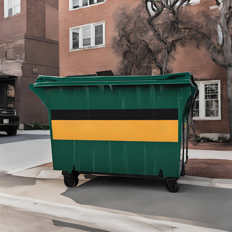 Roll-off dumpsters for construction sites